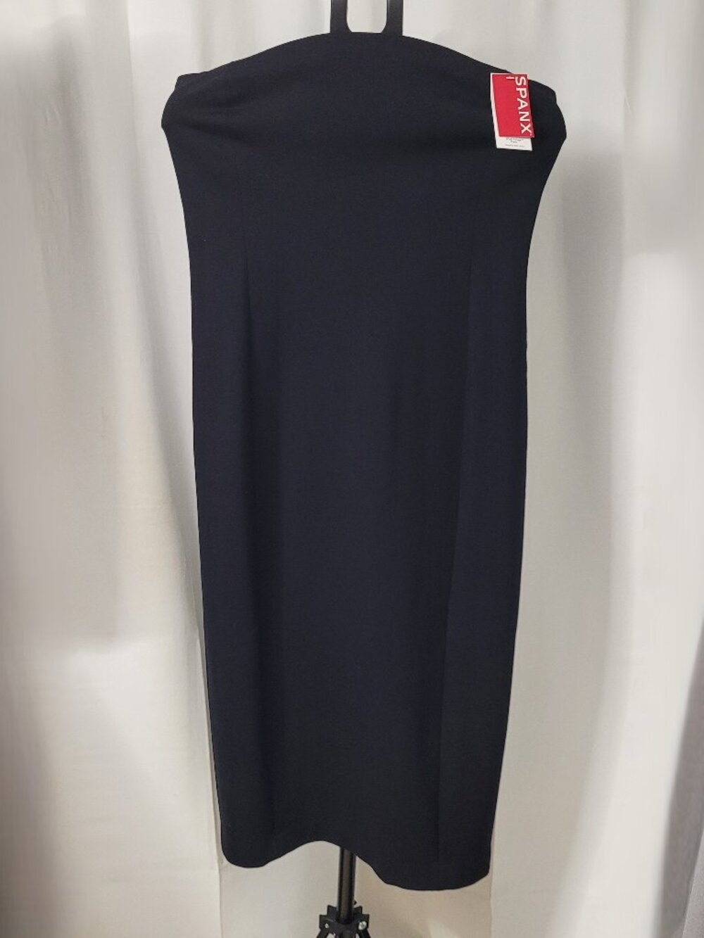 NWT! SPANX Strapless Black Midi Dress